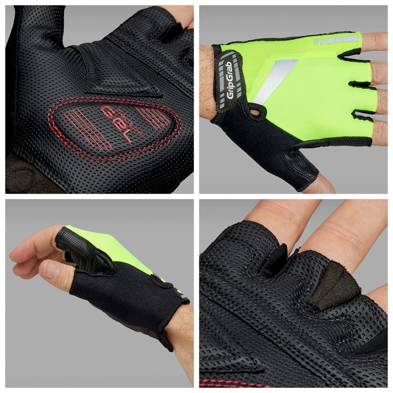 GripGrab ProGel 4mm DoctorGel Padded Short Finger Summer Cycling Gloves Comfortable Cushioned Fingerless Bike Glove - Image 3